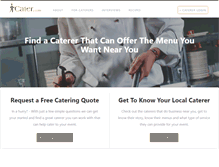 Tablet Screenshot of cater.com